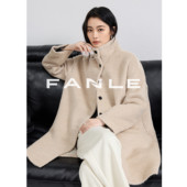 长期主义苏力羊毛ROW风立领单排扣中长款 FANLE STUDIOS经典 大衣