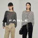 FANLE STUDIOS天丝羊毛云朵般柔软透气松弛ROW风条纹针织长袖 T恤