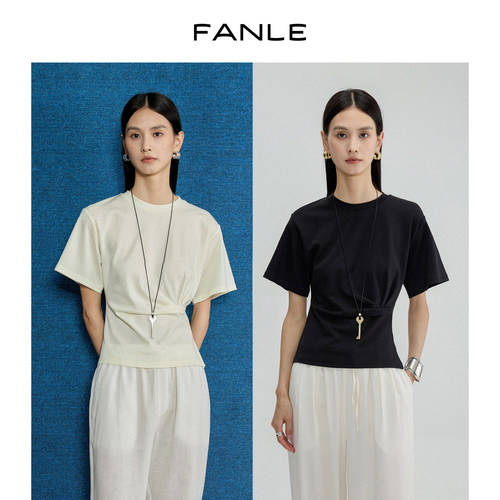 FANLESTUDIOS三醋酸气质T恤
