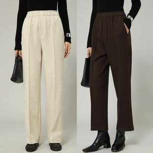 长裤 FANLE STUDIOS高品质定纺超细柔软牛筋腰围双层加厚羊毛9分裤