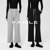 卫裤 FANLE STUDIOS新型加厚醋酸羊毛绒感轻柔保暖牛筋腰9分羊毛裤