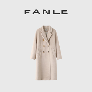 断码清仓不退换 冬季鼎及秘鲁70%苏力丰盈毛感廓形经典101801大衣