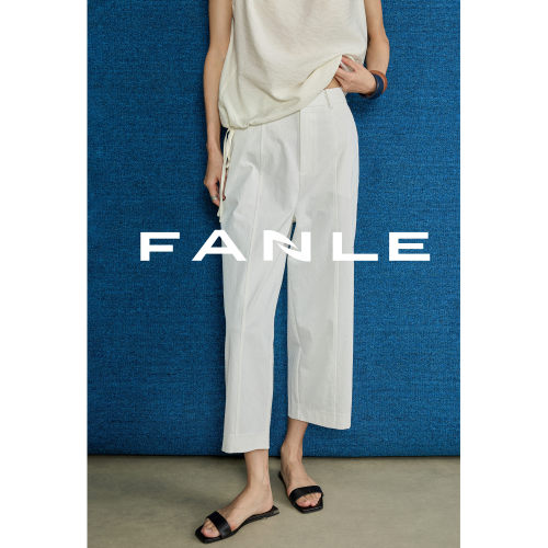 FANLESTUDIOS干爽挺阔八分裤