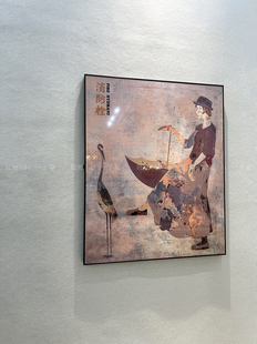 铝合金晶瓷遮盖消防栓挂画复古装饰画遮挡电箱电表箱盒消火栓挂画