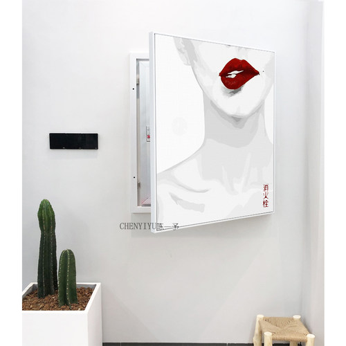 美容院消防栓皮肤管理遮盖装饰画