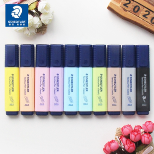 德国施德楼364糖果色荧光笔记号笔 画重点手账笔 正品大容量快干