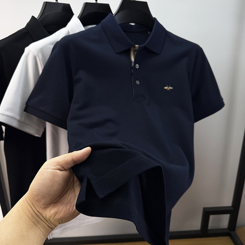 100%纯棉短袖t恤男翻领polo衫