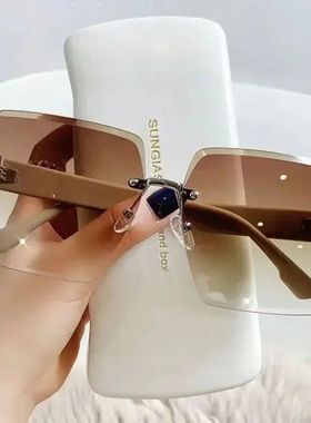 Korean Style Classic Black Big Square Shades Sunglasses for