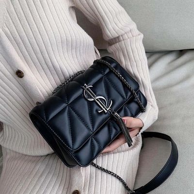 Luxury Brand Handbag Fashion Simple Tassel Square Bag Girl P