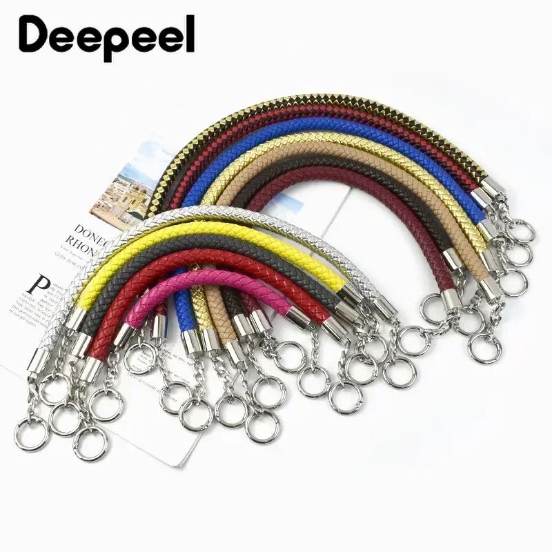 1Pc 30-60cm Colored Bags Handles Shoulder Strap DIY Handmade