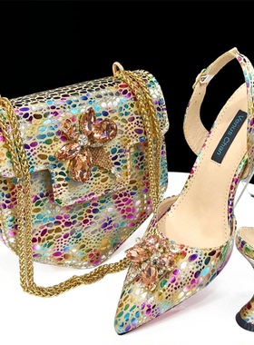 doershow beautiful style Italian Shoes With Matching Bags Af