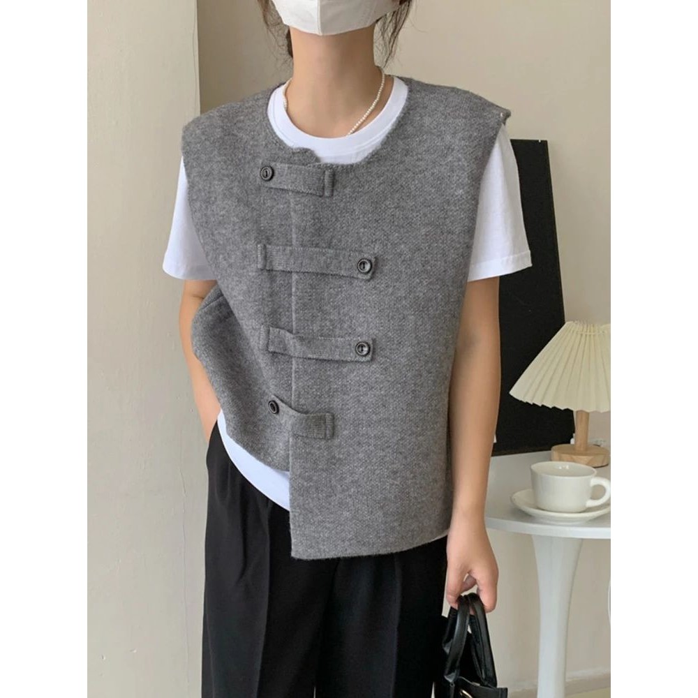 Colorfaith New 2022 Chic Korean Fashion Elegant Irregular Wa