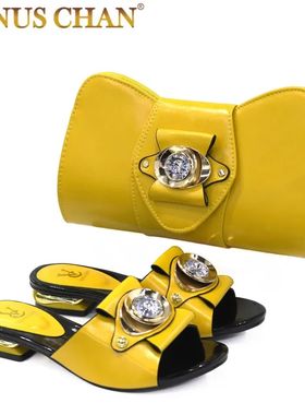 2024 Latest Italian Design Fashion African Women's Low Heel