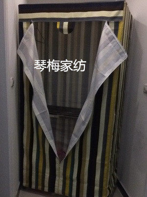 帆布印花简易防尘衣橱柜布套 鞋柜布套 书架罩子定做尺寸