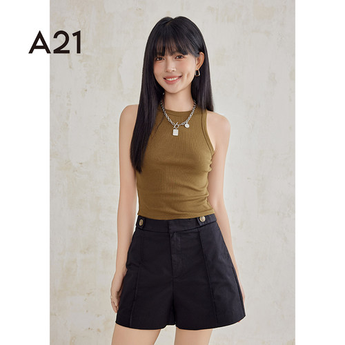 A21女装背心夏季修身纯色吊带