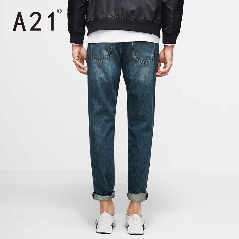 Jeans pour jeunesse droite en vrac en coton pour Quatre saisons - Ref 1461478 Image 4