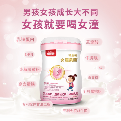 育婴博士儿童学生成长奶粉全营养