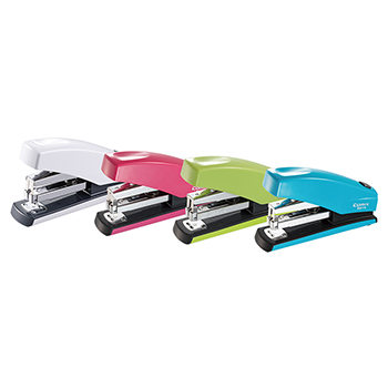 齐心B3017n办公用品按键式省力订书机订书器轻松订针12#针