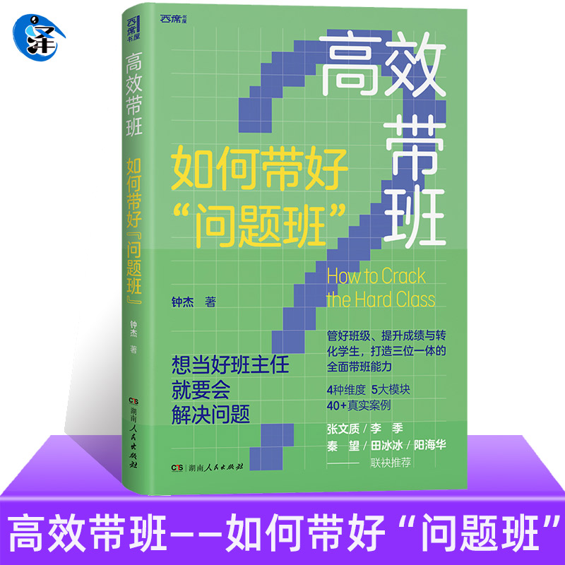 现货正版 高效带班 如何带好“问题班” 钟杰 班主任案头高效工作手册 带班能力 从容面对“问题”学生班级师生关系 老师教师用书