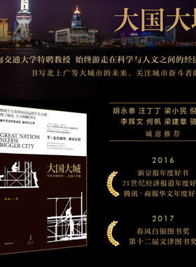 大国大城：当代中国的统一、发展与平衡 陆铭 罗辑思维节目推荐 当下中国发展困境聚焦 文津图书奖获奖作品