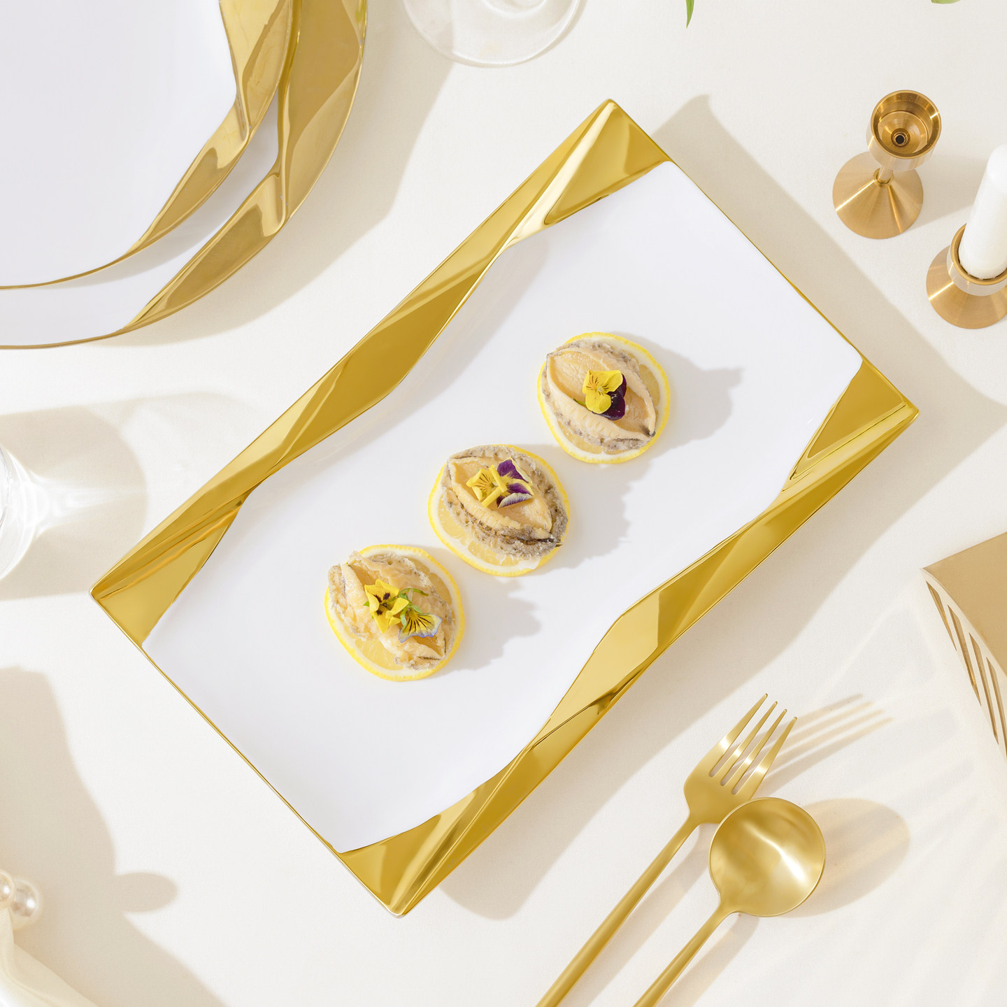 酒店陶瓷菜盘凉菜盘子中厨异形创意鱼盘长方形甜品蛋糕盘法餐餐具,餐饮具,盘,淘宝优惠券,粉丝福利购,淘宝优惠卷