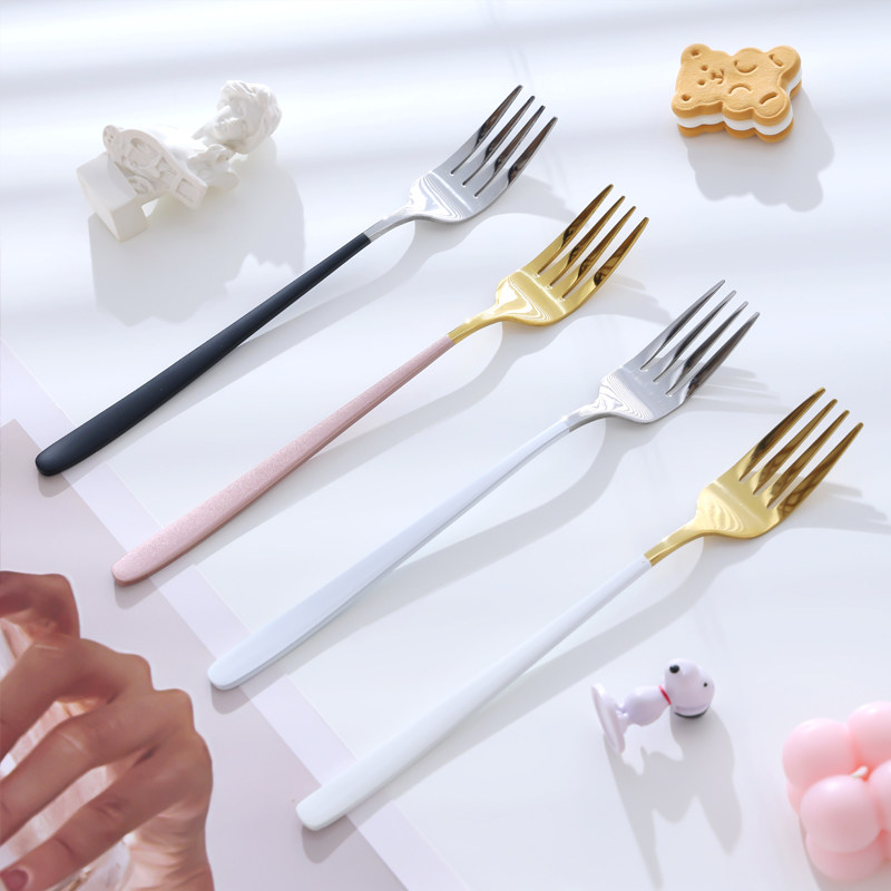 不锈钢餐具水果叉蛋糕叉金属牛排刀叉勺牛扒叉子西餐餐具家用月饼,餐饮具,西餐餐叉,淘宝优惠券,粉丝福利购,淘宝优惠卷