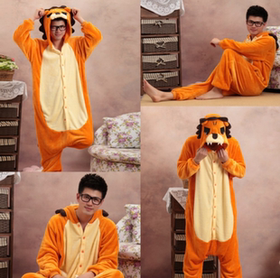 狮子连体睡衣动物连身衣男女秋冬加厚爱情公寓 kigurumi onesie