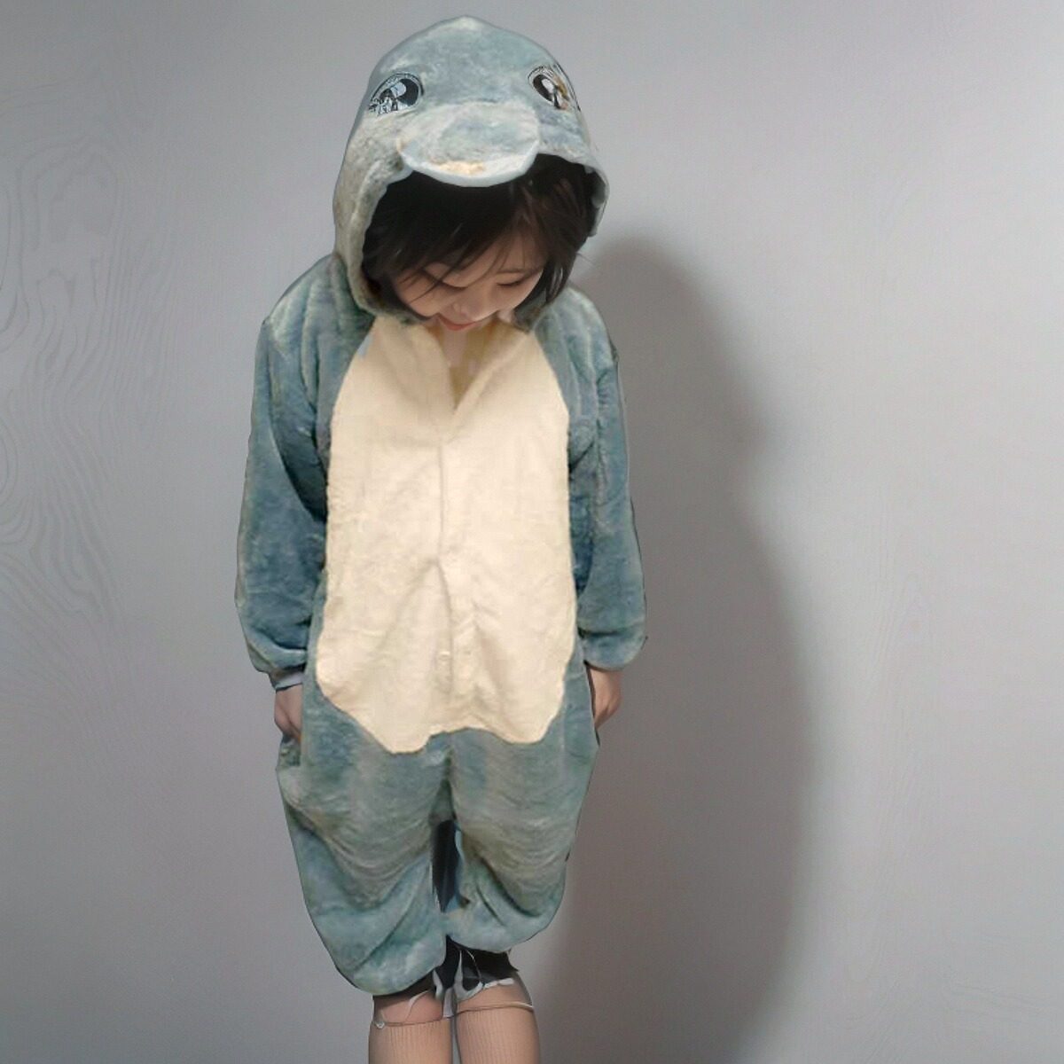海豚睡衣男童连体衣防踢