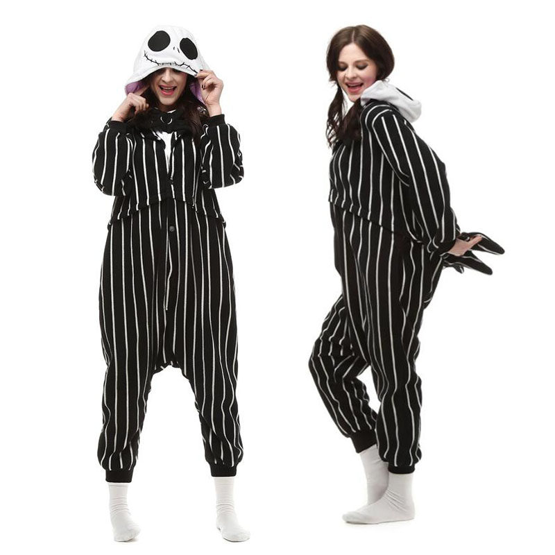 圣诞节惊魂夜骷髅杰克onesie卡通