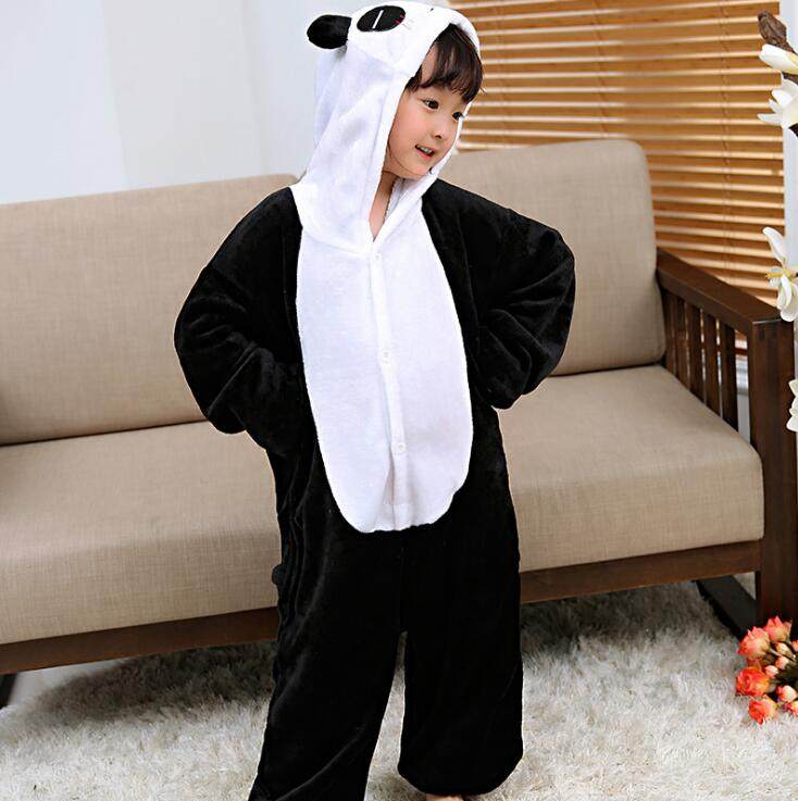 熊猫卡通动物亲子万圣节连体睡衣