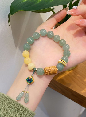 中式玉手串小众文艺手链