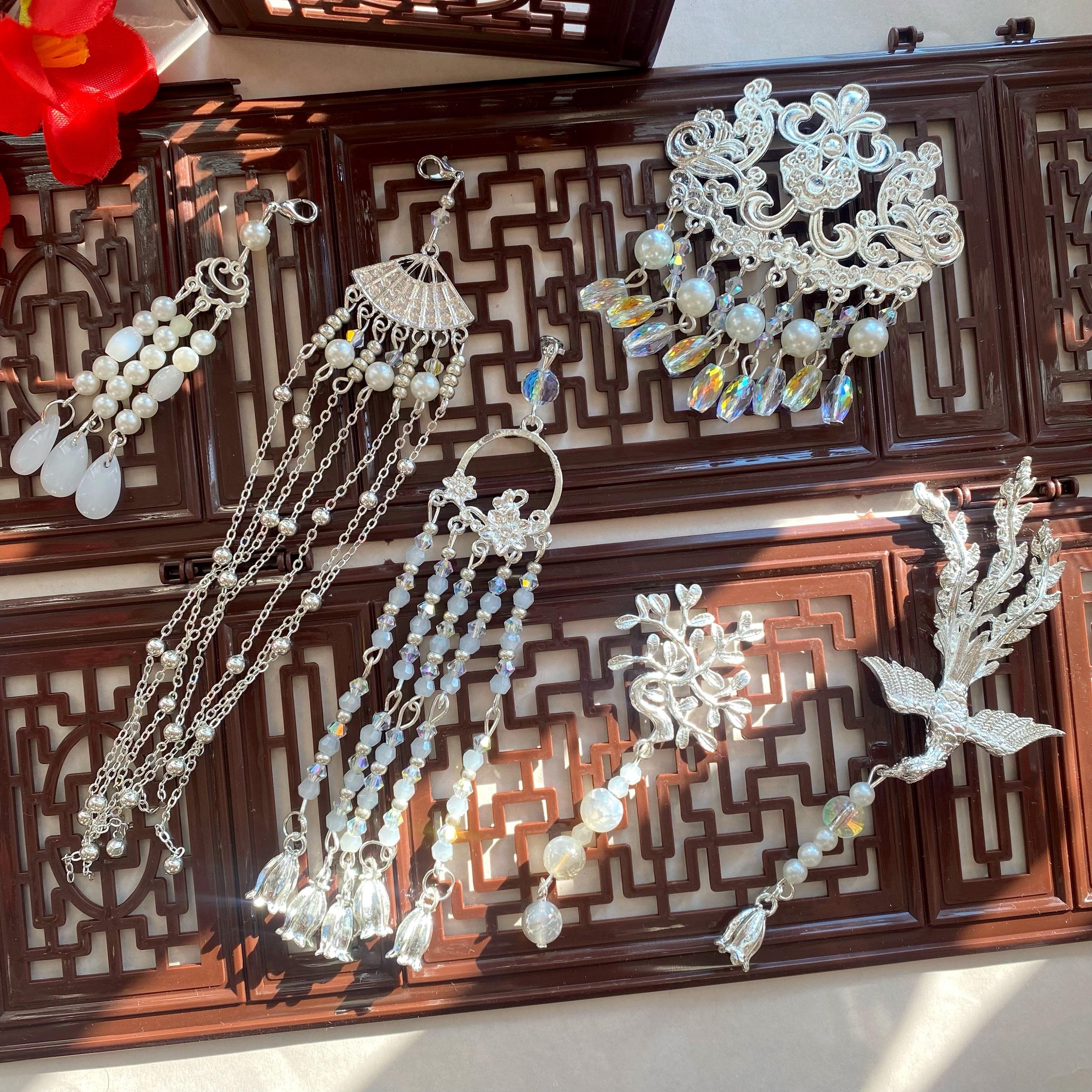 古风汉服中式手工凤凰孔雀半成品图片
