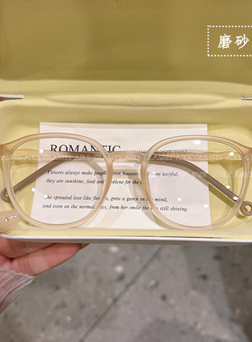 超轻！韩版减龄眼镜ins网红时尚圆框男女同款防蓝光近视镜72312