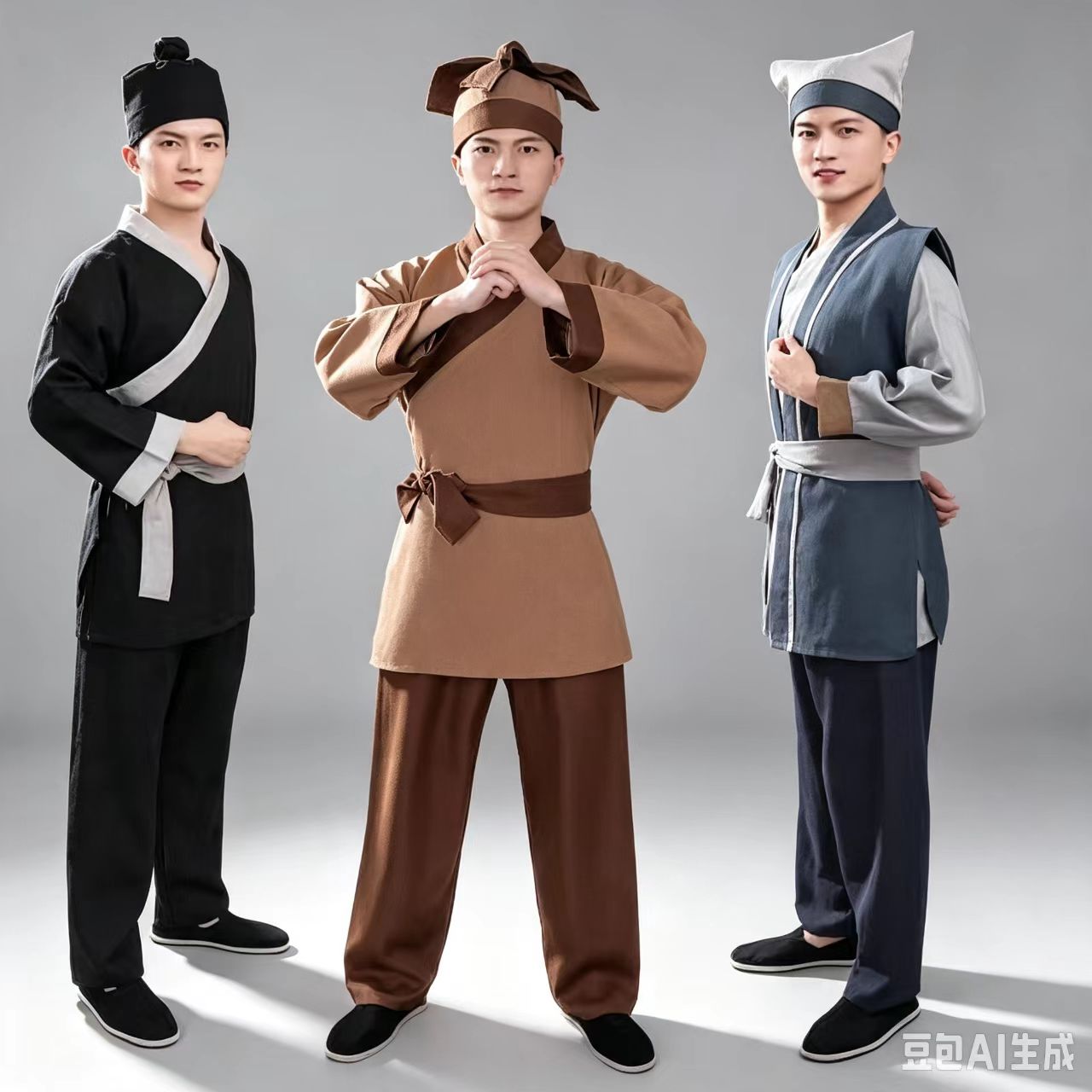 古装店小二服装平民百姓男女家