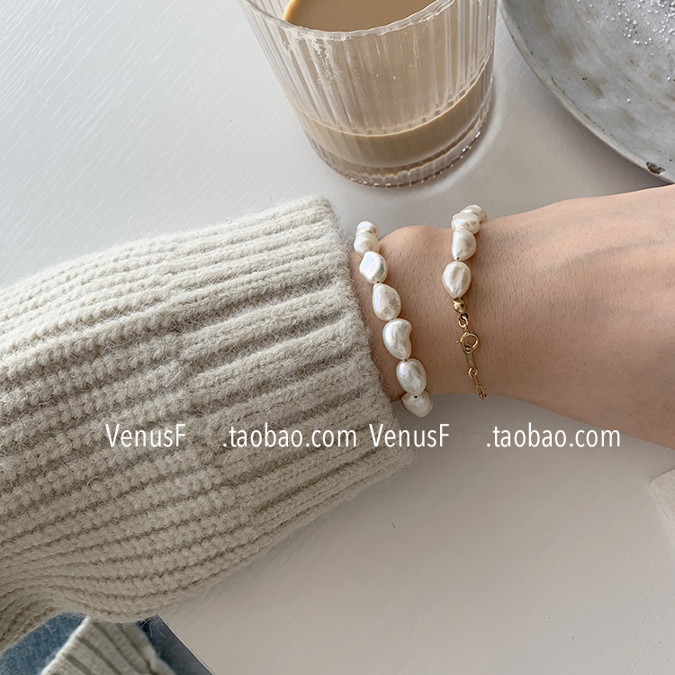 vf手作定制3款选含14k巴洛克手链