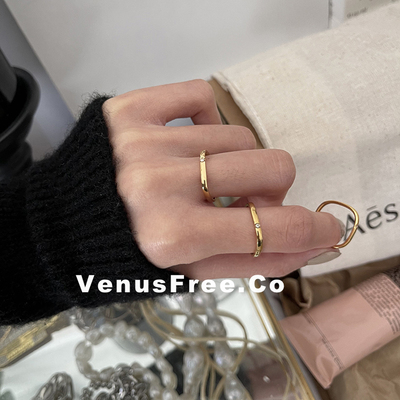 日常经典超细不掉色高电镀金方形