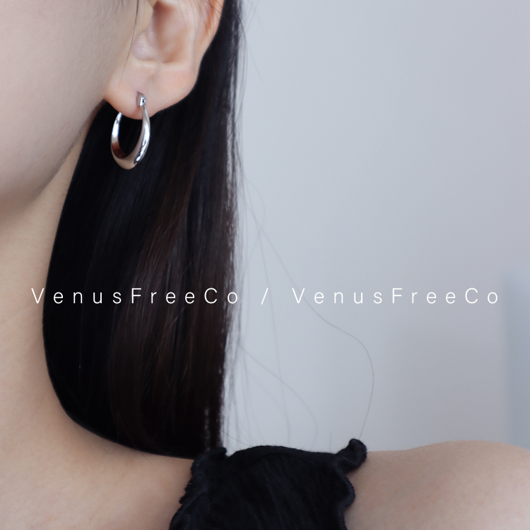 欧美合金纯银耳针耳圈耳环