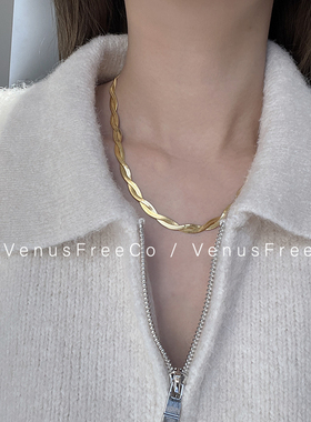 ins欧美博主款加粗镀金链条