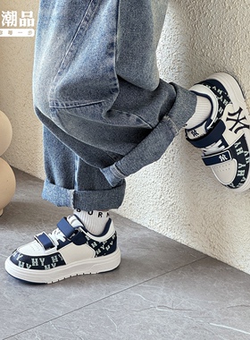 男童运动鞋软底儿童板鞋2025春秋季韩版女童休闲鞋时尚中大童单鞋