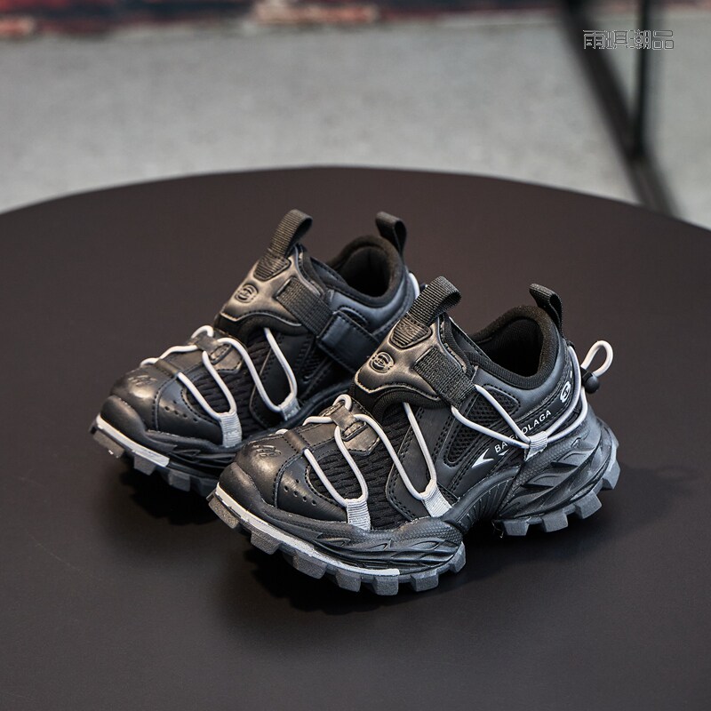 男童老爹鞋软底运动鞋2026春秋季新款女童单鞋儿童休闲鞋冬天棉鞋