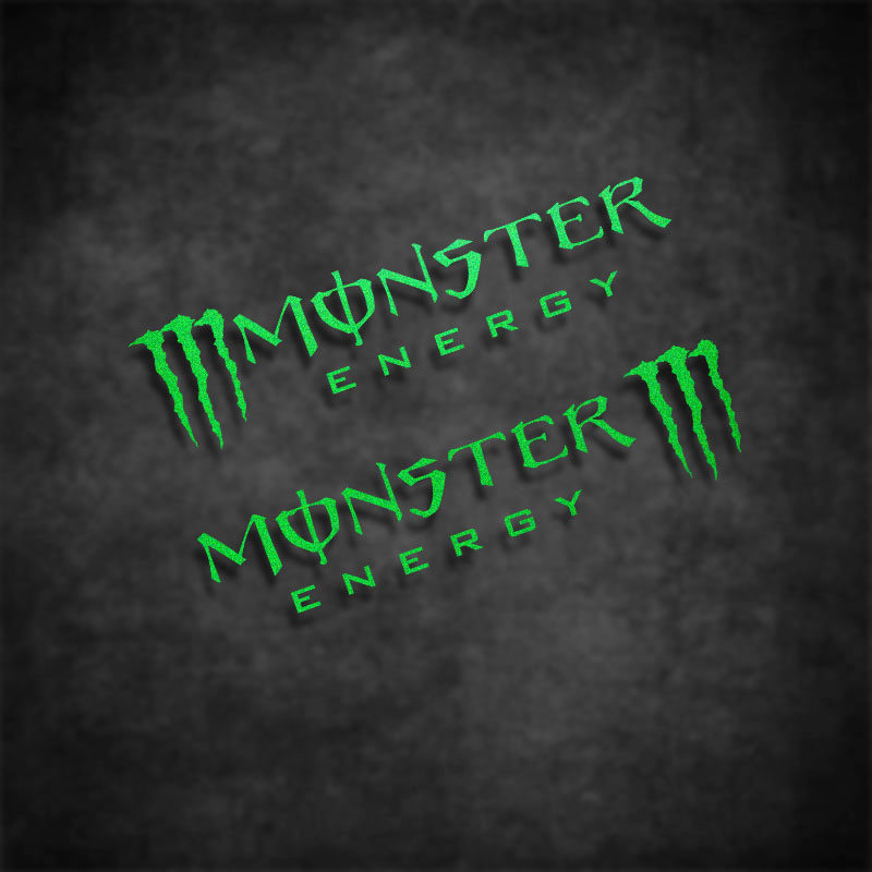 车贴适用于Monster摩托车贴纸 反光防水机车贴画 改装车身贴