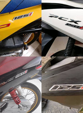 适用本田CLICK125i 150i可丽克摩托车3D软胶贴改装轮毂贴纸防水