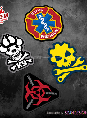 适用milspec MSM战术猴子 徽章士气章水弹军事军标06汽车装饰贴纸