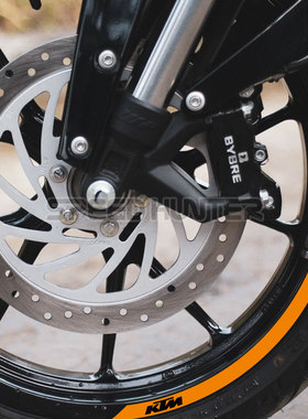 适用KTM Duke 200 250 RC390 春风250NK 400反光轮毂轮圈改装贴纸