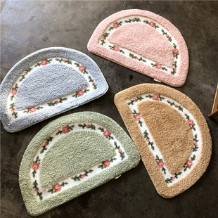 2件包邮  田园小花地垫 柔软亲肤 吸水脚垫 多色