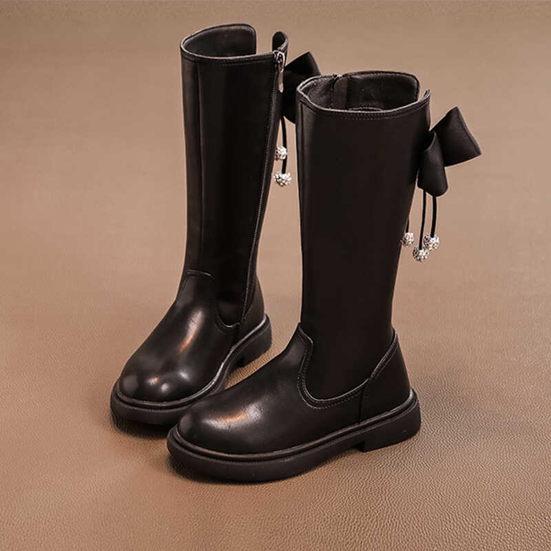 棉靴加绒高筒女孩秋冬