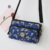 日韩新款 斜挎包女中年女包单肩包韩版 潮女休闲小包手机包尼龙布包