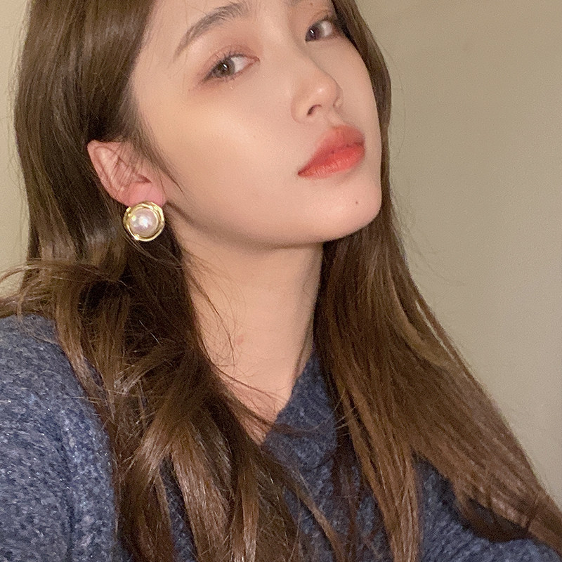 法式复古气质贝珠耳环女轻奢高级感珍珠耳钉ins小众港风百搭耳饰,饰品/流行首饰/时尚饰品新,耳环,淘宝优惠券,粉丝福利购,淘宝优惠卷