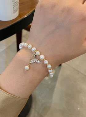 天然淡水异形珍珠手链