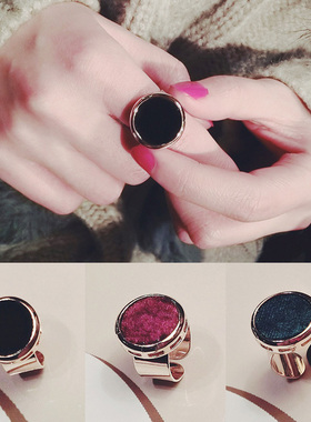 韩版大圆环欧美风夸张开口戒指